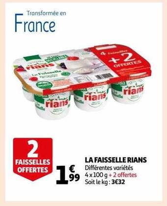Auchan La faisselle rians offre
