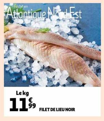 Auchan Filet de lieu noir offre