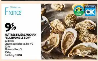 Auchan Huîtres filière auchan offre