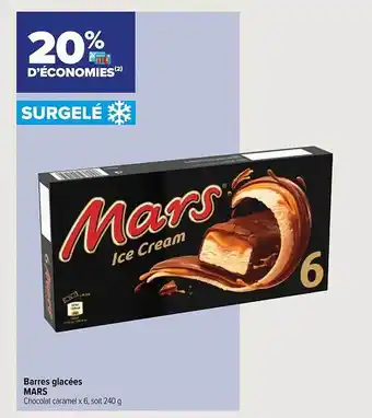 Barres glacées mars