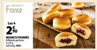 Auchan Beignets fourrés offre