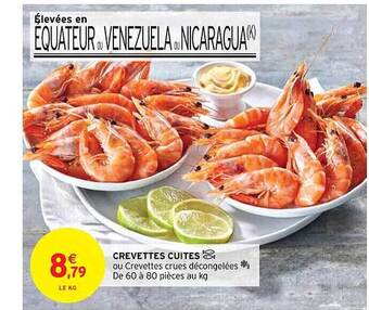 Intermarché Crevettes cuites offre