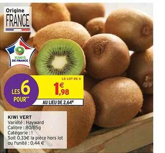 Intermarché Kiwi vert offre
