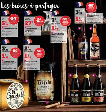 Les bières à partager