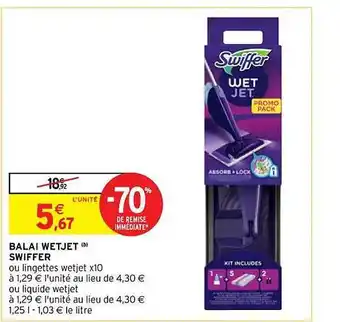 Intermarché Balai wetjet swiffer offre