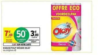 Intermarché Essuie-tout décor okay offre