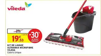 Intermarché Kit de lavage ultramax microfibre vileda offre