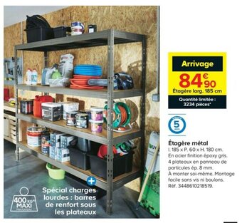 Castorama Étagère métal offre