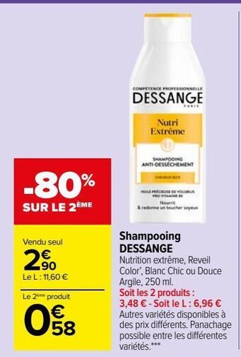 Carrefour Market Shampooing dessange offre