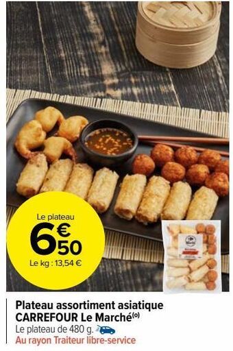 Carrefour Market Plateau assortiment asiatique carrefour le marché offre