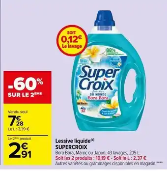 Lessive liquide supercroix
