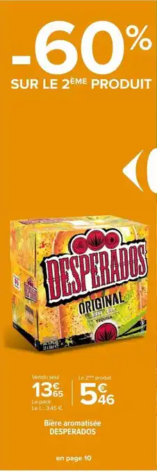 Carrefour Market Bière aromatisée desperados offre