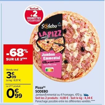 Carrefour Market Pizza sodebo offre