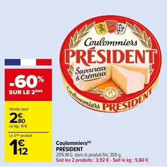 Carrefour Market Coulommiers président offre