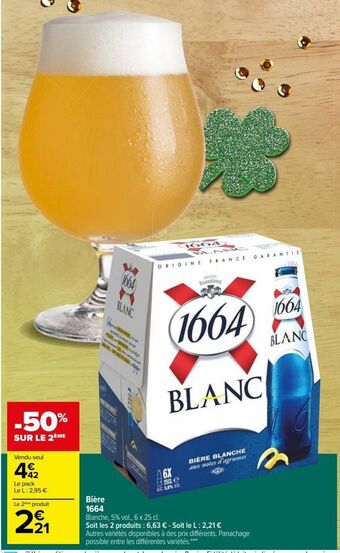 Carrefour Market Bière 1664 offre