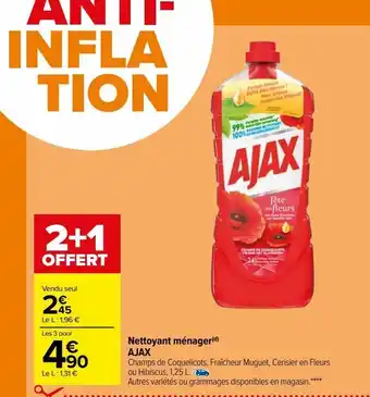 Carrefour Nettoyant ménager(d) ajax offre