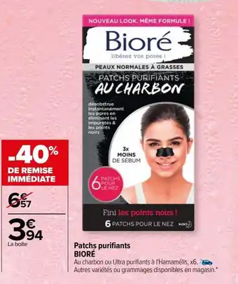 Patchs purifiants bioré