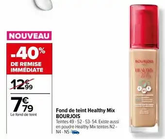 Carrefour Fond de teint healthy mix bourjois offre