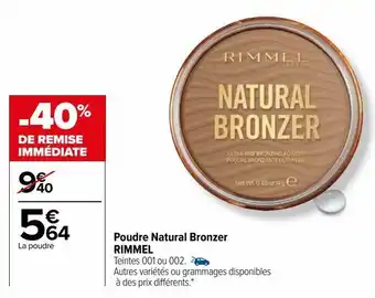 Poudre natural bronzer rimmel