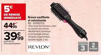 Carrefour Brosse soufflante et volumisante revlon offre