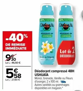 Déodorant compressé 48h ushuaïa
