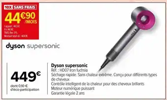 Carrefour Dyson supersonic offre
