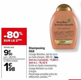 Carrefour Shampooing ogx offre