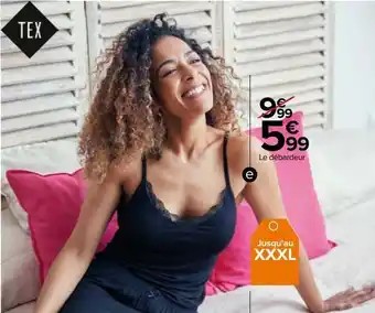 Carrefour Débardeur femme tex offre