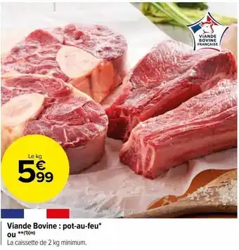 Viande bovine : pot-au-feu
