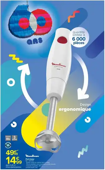 Carrefour Market Pied mixeur offre