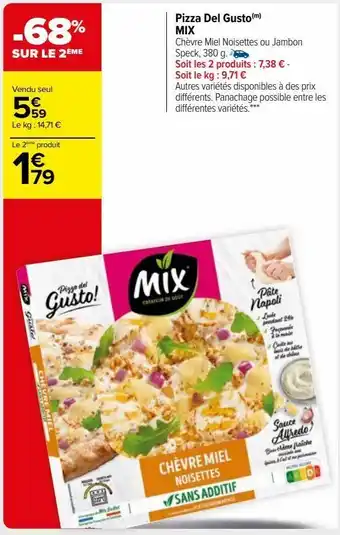 Carrefour Market Pizza del gusto mix offre