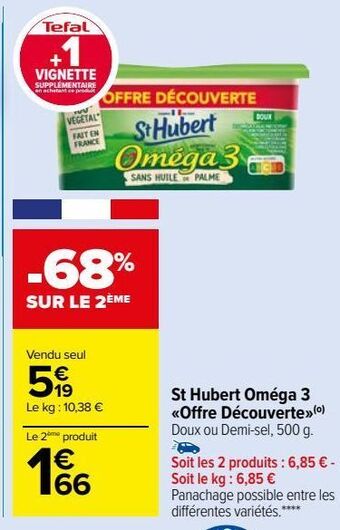 Carrefour Market St hubert oméga 3 offre découverte offre