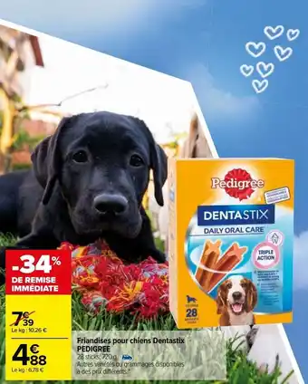 Carrefour Market Friandises pour chiens dentastix pedigree offre
