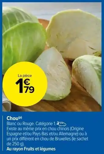Carrefour Market Chou offre