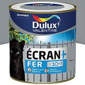 Castorama Peinture ecran+ fer protection antirouille dulux valentine brillant gris acier 0,5l offre