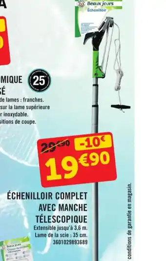 Echenilloir Complet Avec Manche Telescopique