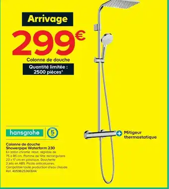 Castorama Colonne de douche offre