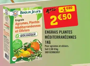 E.Leclerc Engrais Plantes Mediterraneennes 1 Kg offre