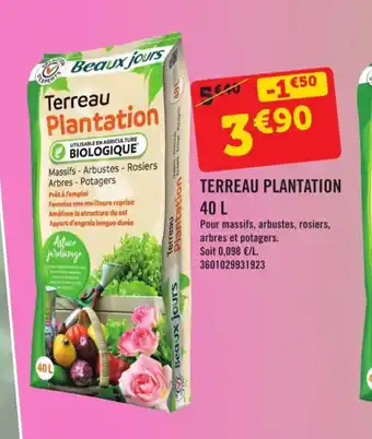 E.Leclerc Terreau Plantation 40 L offre