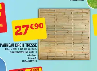 Panneau Droit Tresse