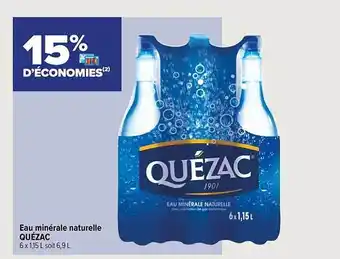 Eau minérale naturelle quézac