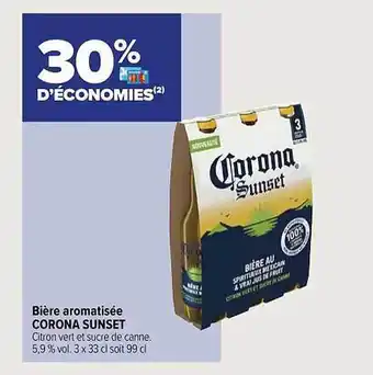 BiÚre aromatisée corona sunset