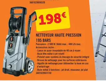 E.Leclerc Nettoyeur Haute Pression 195 Bars offre