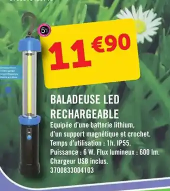 E.Leclerc Baladeuse Led Rechargeable offre