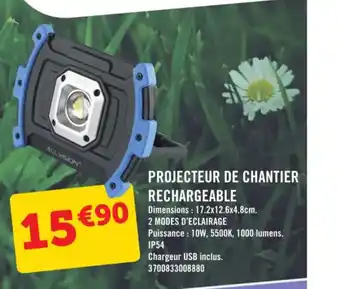 Projecteur De Chantier Rechargeable