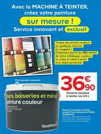 Castorama Peinture machine à teinter offre