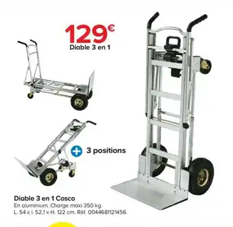 Castorama Diable 3 en 1 offre