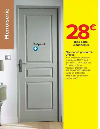 Castorama Bloc-porte offre