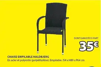 JYSK Chaise empilable haldbjerg offre