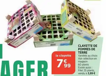Bi1 Clayette de pommes de terre offre